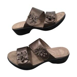 Dansko Donna Sandals Womens EU 39 US Size 8.5 - 9 Dark Bronze Metallic Shoes